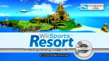 Wii Sports Resort screen shot title